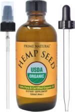 PRIME NATURAL Organic Hemp Seed Oil 4oz