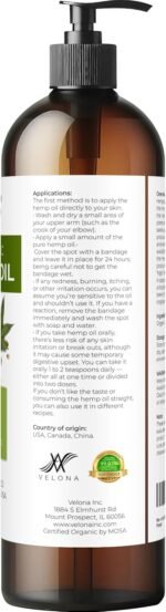 velona Hemp Seed Oil USDA Certified Orga - Image 5