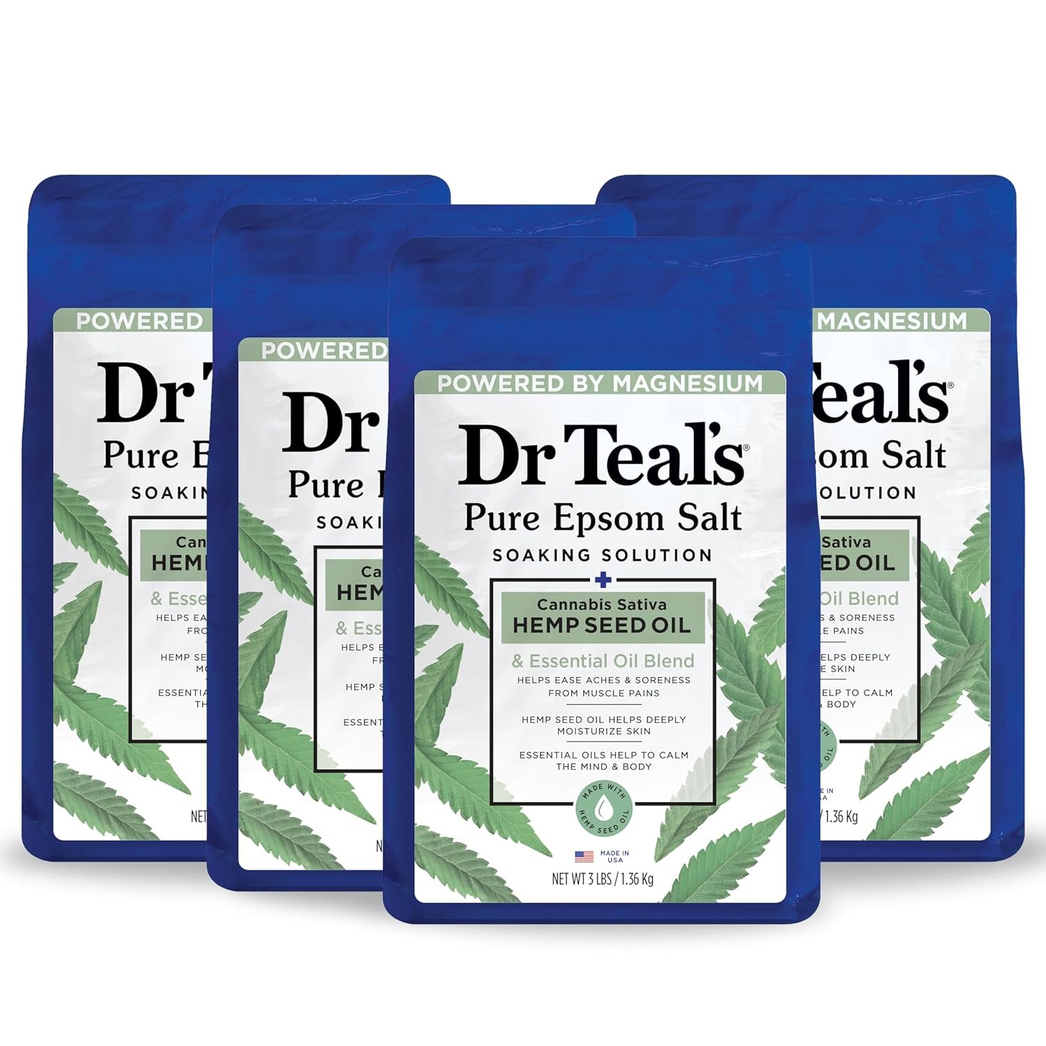 1752407757_81e-Pbzxg0L._SL1500_.jpg Dr Teal's Epsom Salt Magnesium Soak, Can - Image 1