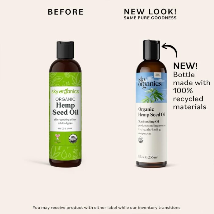 Sky Organics Organic Hemp Seed Oil for F - Image 2
