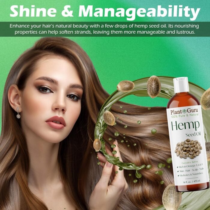 Hemp Seed Oil 16 oz. Virgin, Unrefined 1 - Image 5