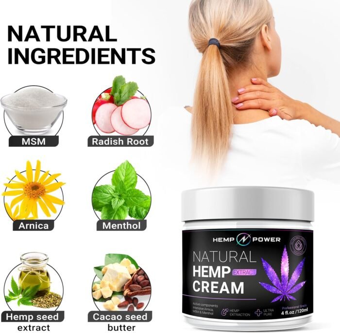 HEMP POWER Joint Muscle Relief Cream, wi - Image 5