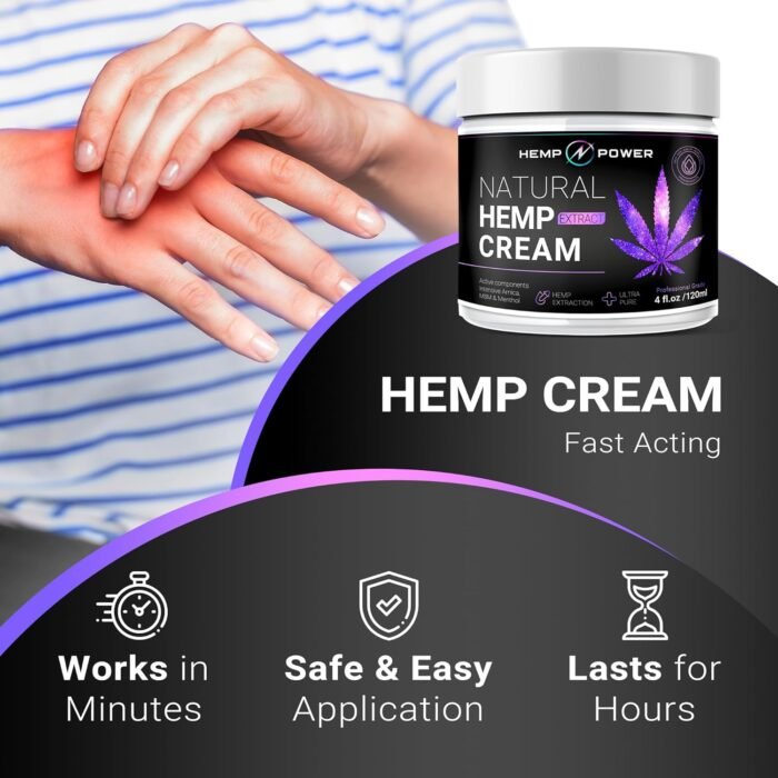 HEMP POWER Joint Muscle Relief Cream, wi - Image 6