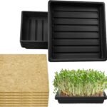 6Set Microgreens Growing Mat with Trays,