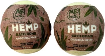 Natural Hemp Bath Bombs with Hemp Seed O