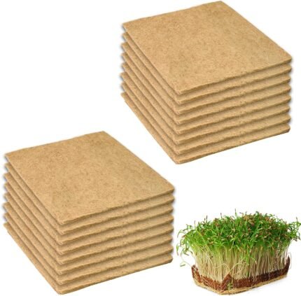 16PCS Hemp Mats for Growing Microgreens