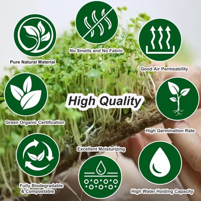 16PCS Hemp Mats for Growing Microgreens - Image 3