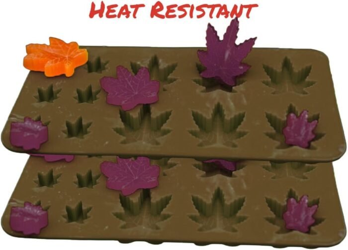 Silicone Marijuana Leaf Chocolate Mold a - Image 3