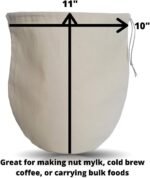 Organic Reusable Nut Milk Bag for strain - Image 2