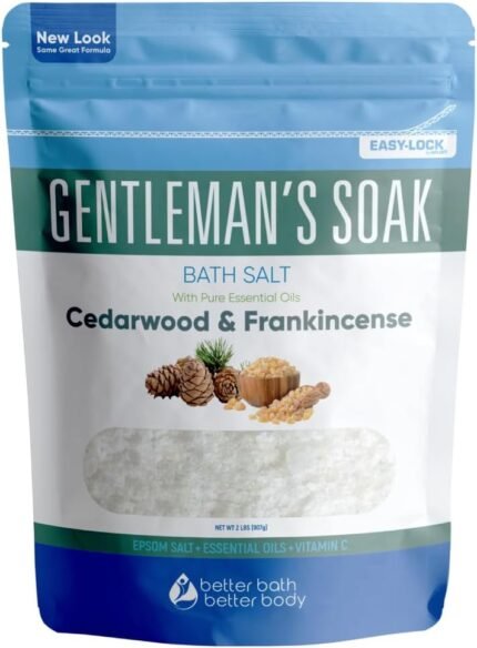 Gentleman's Bath Salt 32 Ounces Epsom Sa