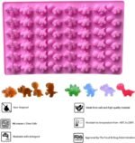 Dinosaur Gummy Molds, Mini Silicone Cand - Image 3