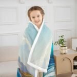 Castle Fairy Ocean Beach Plush Throw Bla - Image 5