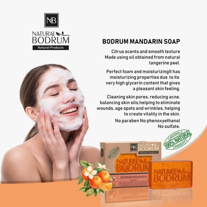 Mandarin Orange Organic Soap Bar for Wom - Image 2