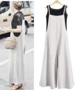 YESNO Women Casual Loose Long Bib Pants - Image 3