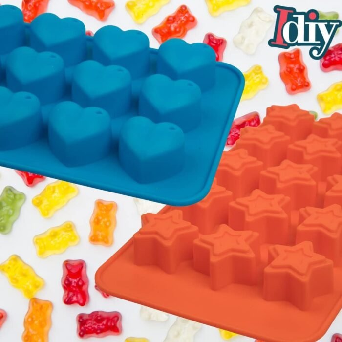 Star & Heart Silicone Gummy Candy Molds, - Image 8