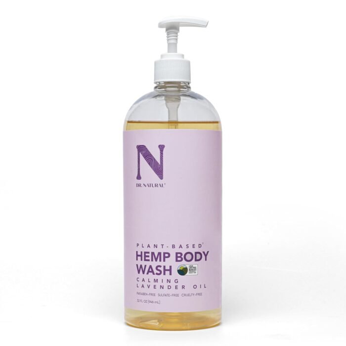Dr. Natural Hemp Body Wash, Lavender, 32 - Image 1