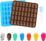 Gummy Skull Candy Molds 2 Pack 40 Cavity