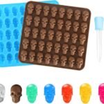 Gummy Skull Candy Molds 2 Pack 40 Cavity