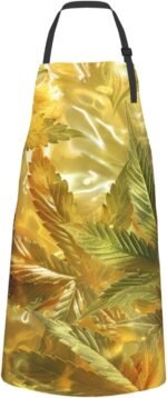 Golden Cannabis - Apron, with 2 Pockets, - Image 2