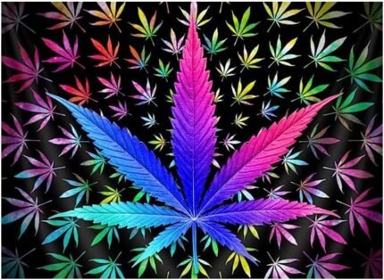 Marijuana Leaf DIY 5D Diamond Painting C