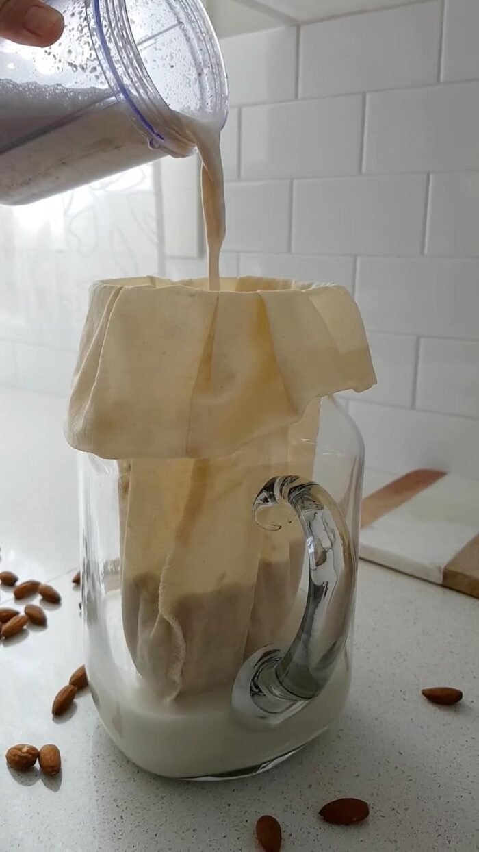 Organic Reusable Nut Milk Bag for strain - Image 5