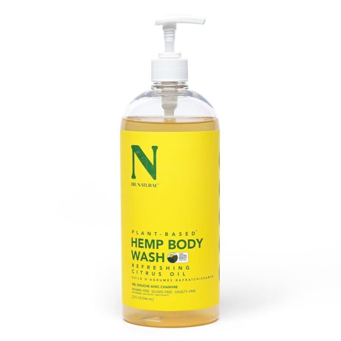 Dr. Natural Hemp Body Wash, Citrus, 32 o - Image 1