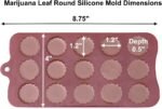 PJ BOLD Marijuana Leaf Embossed Silicone - Image 5
