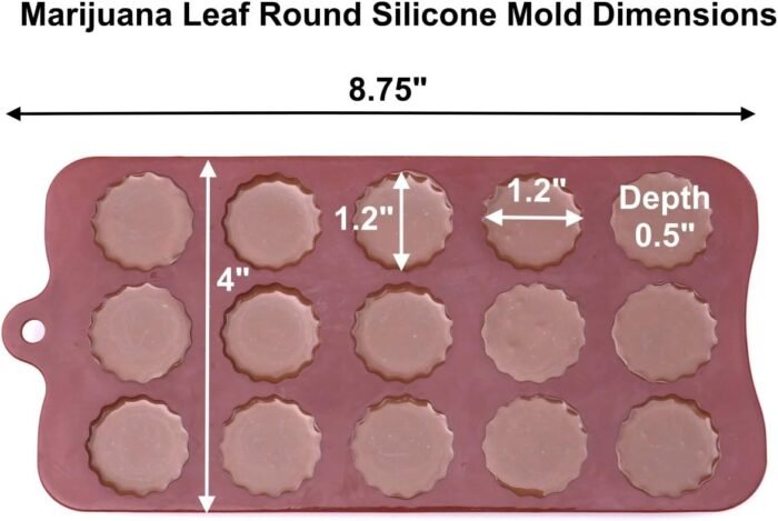 PJ BOLD Marijuana Leaf Embossed Silicone - Image 5