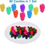 Gummy Skull Candy Molds 2 Pack 40 Cavity - Image 2