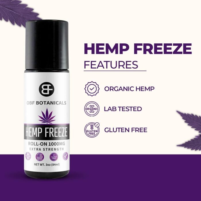 Hemp Roll On 3 Oz Instant Effect Topical - Image 3