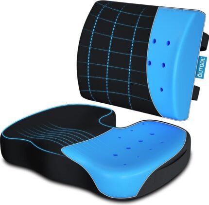 Memory Foam Seat Cushion & Lumbar Suppor