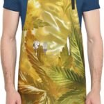 Golden Cannabis - Apron, with 2 Pockets,