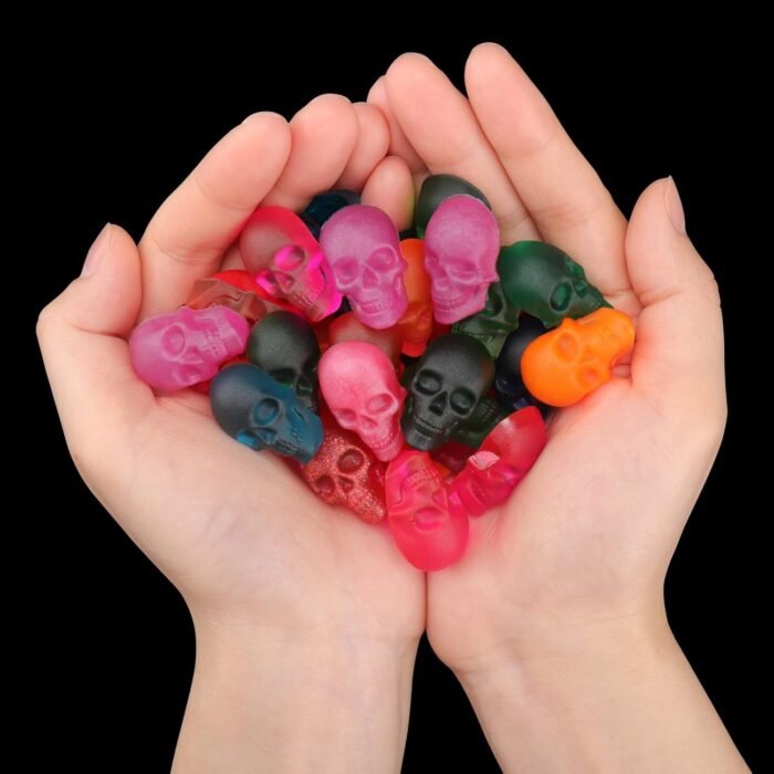 Juome Gummy Skull Molds Silicone, 4 Pack - Image 6