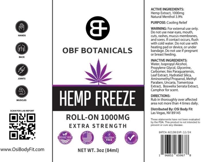 Hemp Roll On 3 Oz Instant Effect Topical - Image 7