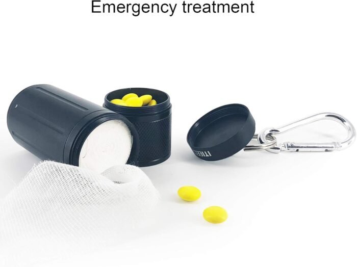 Two Layer Large Pill Organizer, Aluminum - Image 4