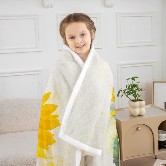 Castle Fairy Yellow Sunflower Plush Thro - Image 4