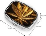 Pill Box Small Pill Case 2 Compartment C - Image 4
