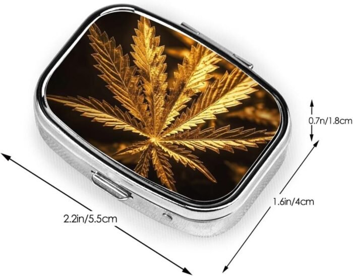 Pill Box Small Pill Case 2 Compartment C - Image 4