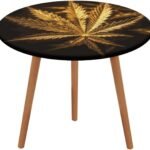 Round Fitted Tablecloth Waterproof Stain