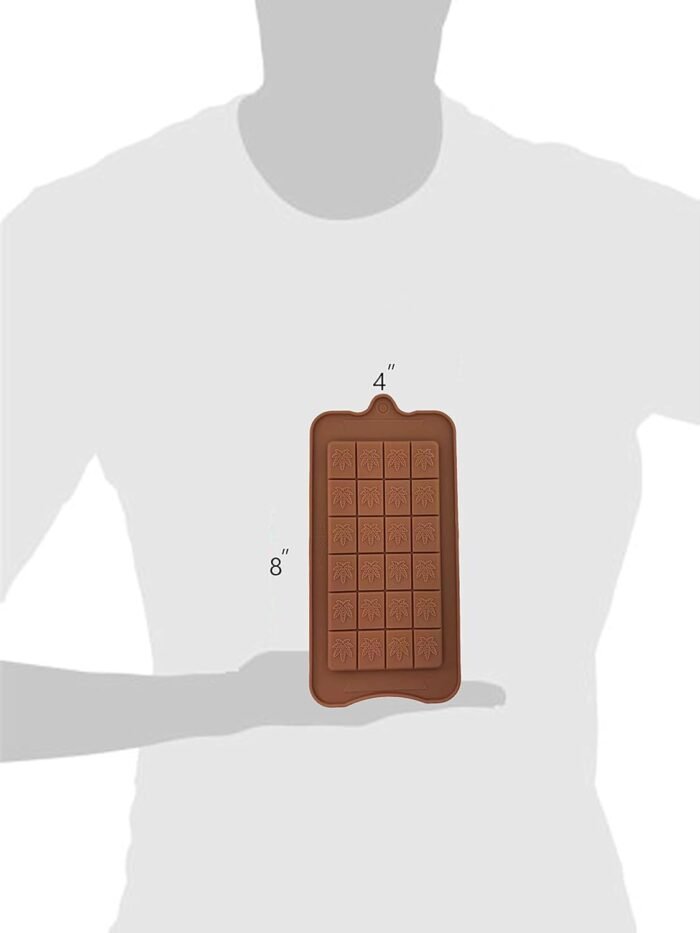 Chocolate Break-Apart Bar Silicone Leaf - Image 3