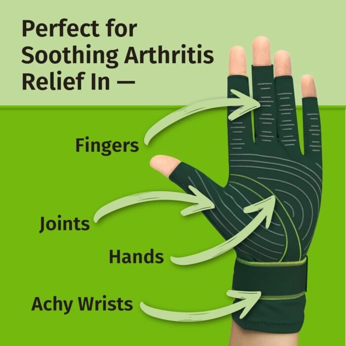 Hempvana Green Relief Arthritis Gloves W - Image 7