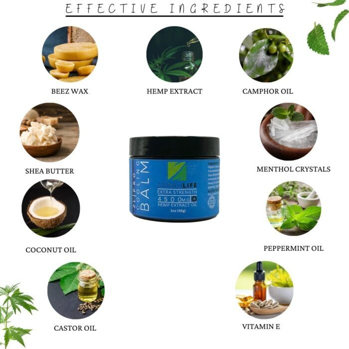 Organic Hemp Extract Cooling Relief Balm - Image 5