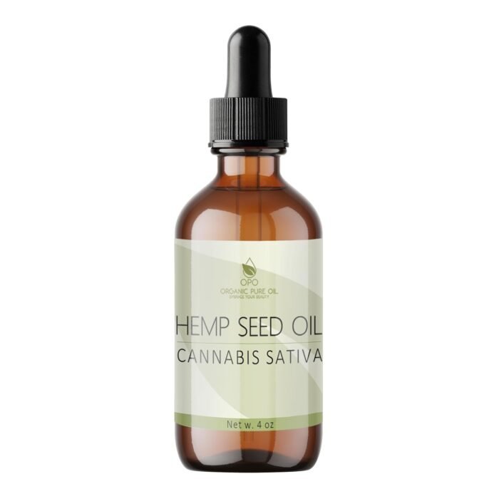 OPO Hemp Seed Oil - 4 oz Glass & Dropper - Image 1