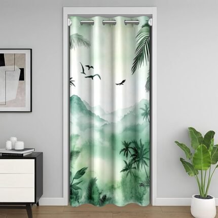 Natural Jungle Door Curtain for Doorways