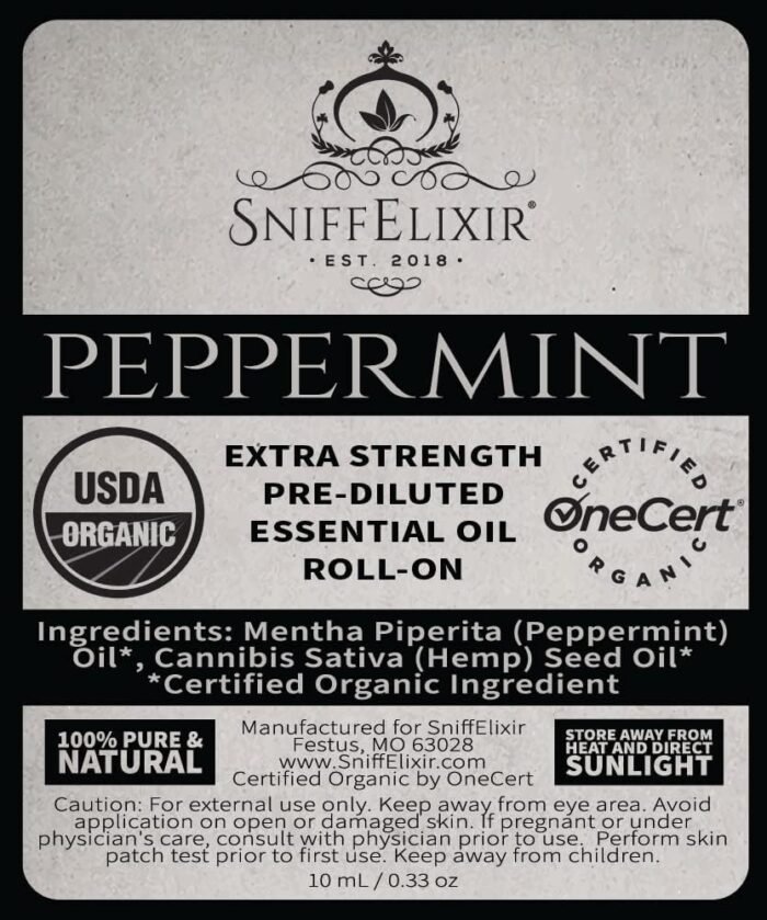 Peppermint Essential Oil Roll On with He - Image 7