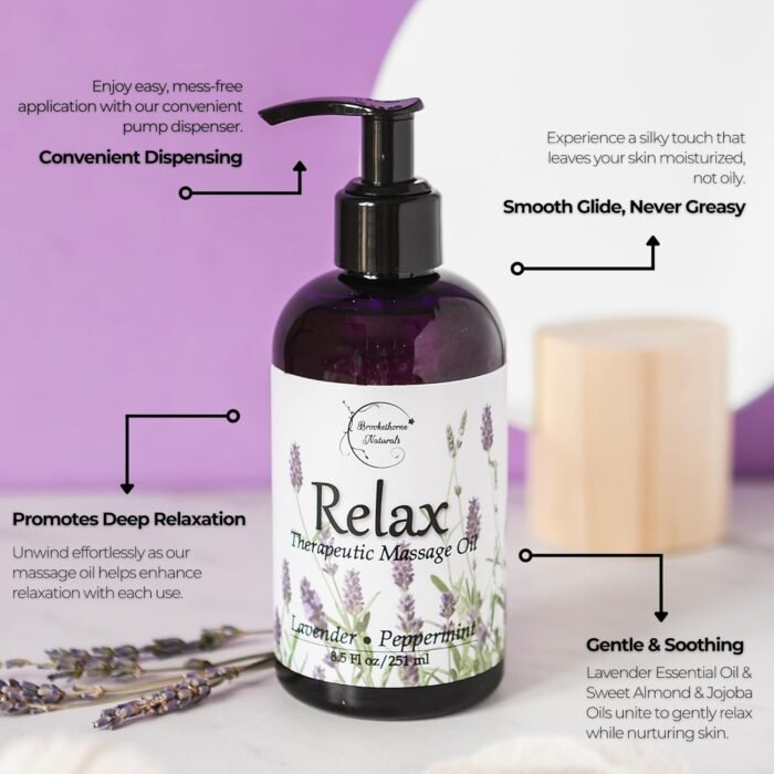 Relax Therapeutic Body Massage Oil - wit - Image 2