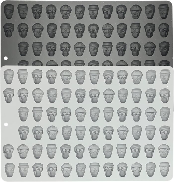 KBTBAK 2 PCS Mini Gummy Skull Silicone C - Image 1