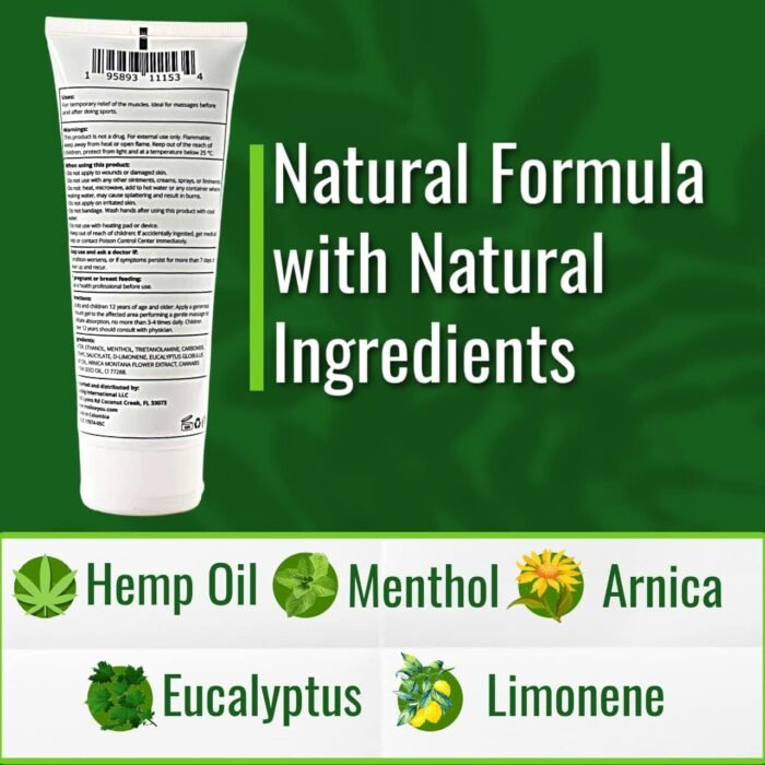 Natural Powerful Hemp Cream, for Joint & - Image 2