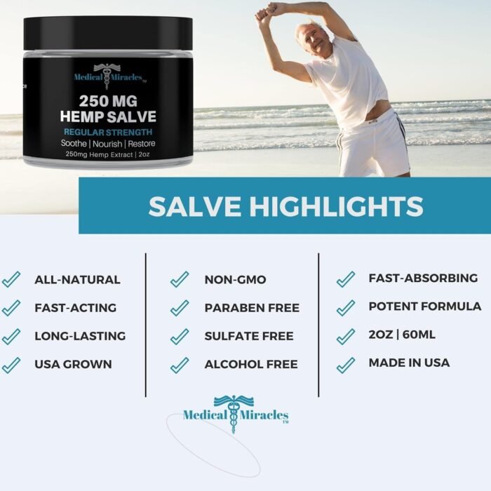 Hemp 250 Mg Regular Strength Healing Sal - Image 4