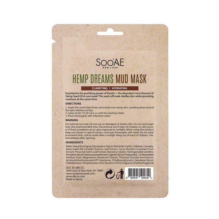 Soo'AE Hemp Dreams Mud Mask [6 Count] 10 - Image 3
